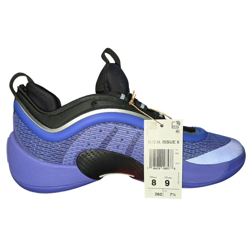 Adidas DON Issue 6 Cobalt Blue Black Basketball Shoes IG9087 Mens 8 Womens 9 NEW